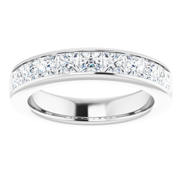1.62 ct. Princess Cut Diamond Wedding Band-VIRABYANI